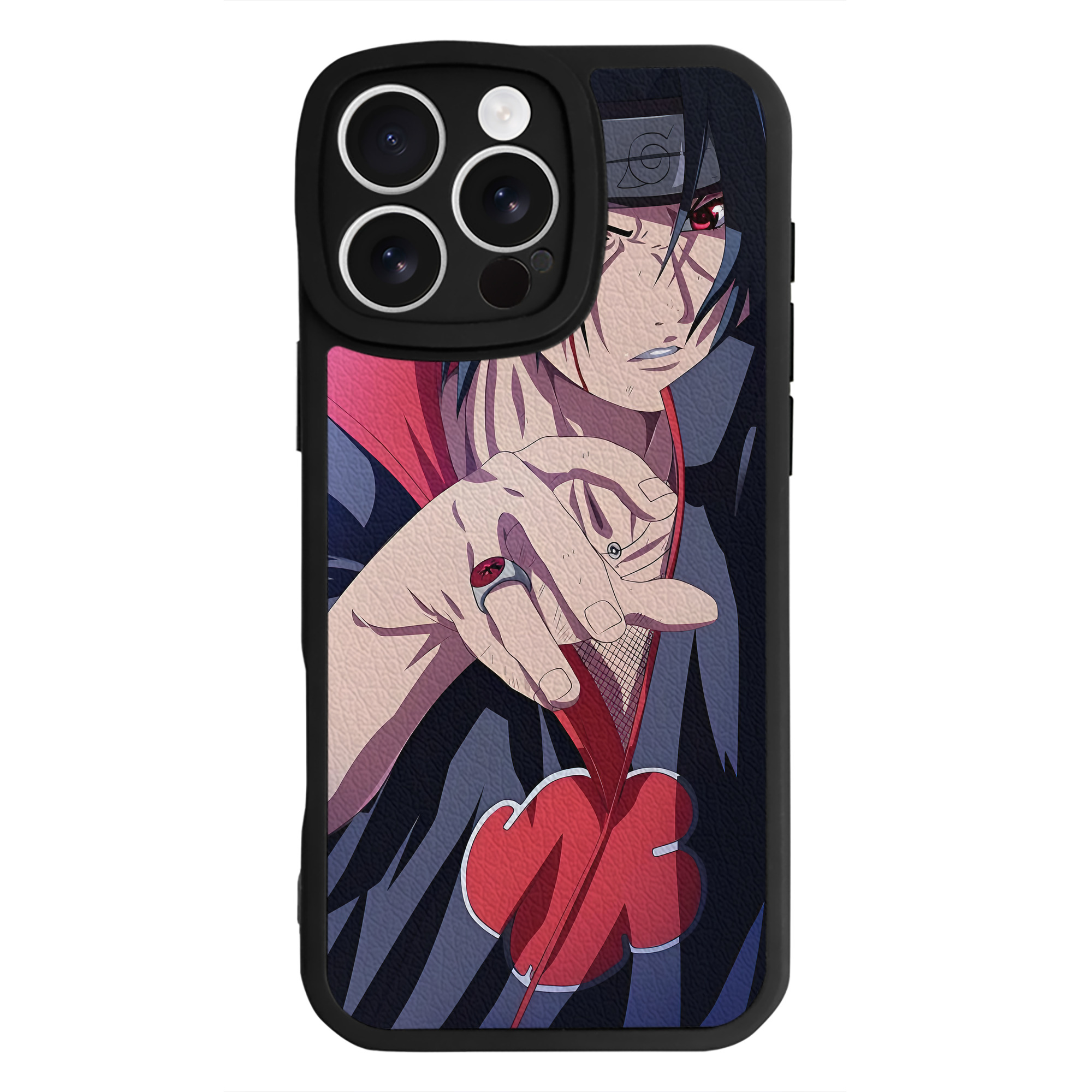 （画像用） NARUTO -ナルト- NARUTO -ナルト- 疾風伝 【iPhone 16シリーズ対応】シリコンスマホケース（レザー調） 材質：シリコン